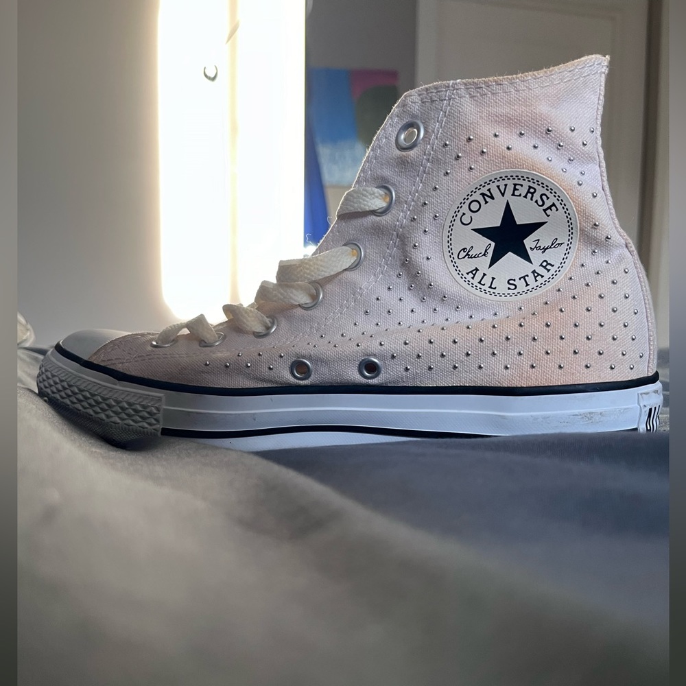 Studded Converse Hi tops